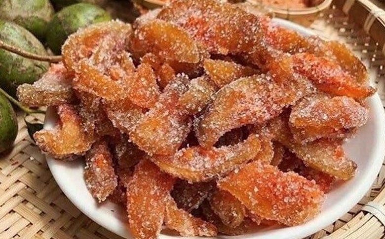 Cách làm mứt cóc bọc đường: Thành phẩm