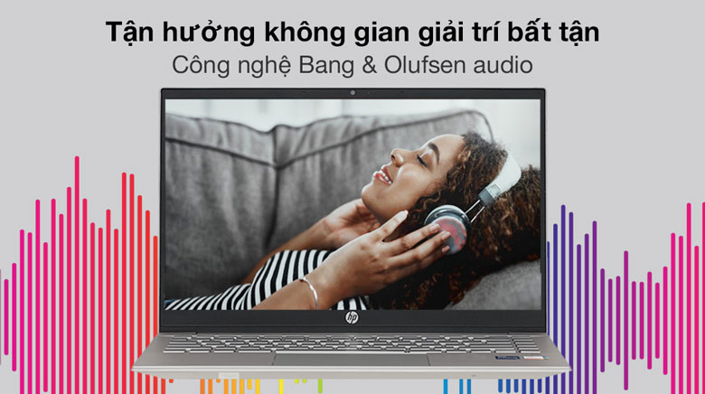 Âm thanh sống động - Laptop HP Pavilion 14-dv0520TU 46L92PA
