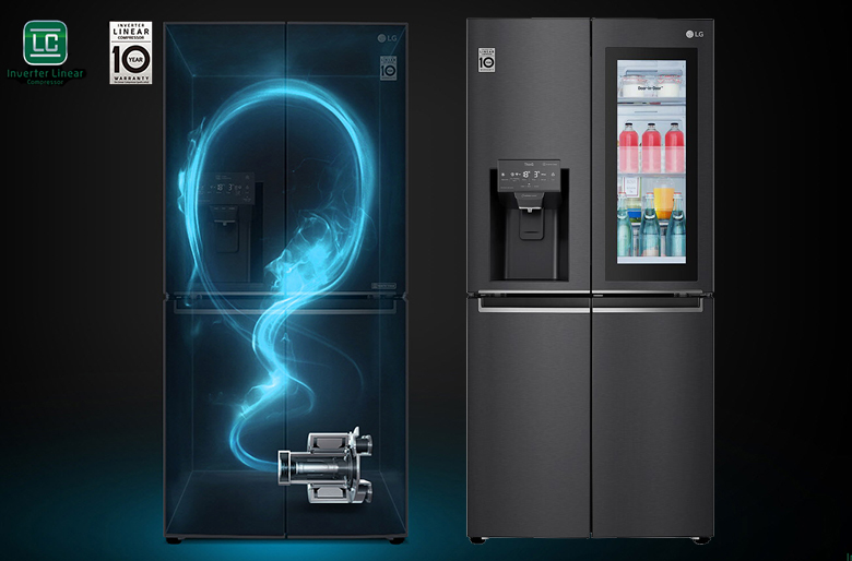 Tủ lạnh LG Inverter InstaView Door-in-Door 496 lít GR-X22MB Linear inverter