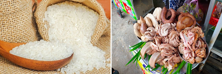 Cách làm lẩu cháo lòng chọn lòng heo, gạo