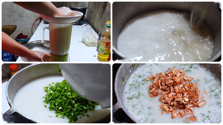 Cách làm lẩu cháo lòng bạn thực hiện nấu cháo