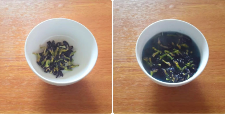 Cách làm mứt dừa màu xanh lam: Tạo màu