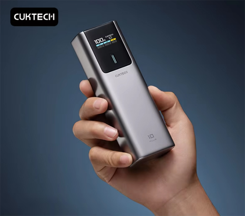 Thiết kế sang trọng - Sạc dự phòng Cuktech 120W 15000mAh CKPB150PCHBK PB150P