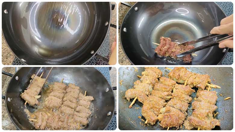 Cách làm bò lụi nướng thơm ngon mang thịt đi nướng