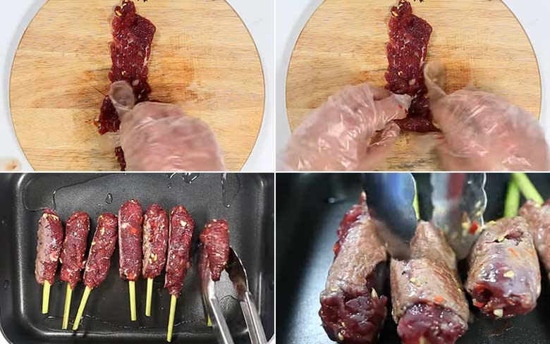 Cách làm bò nướng sả đơn giản bằng chảo