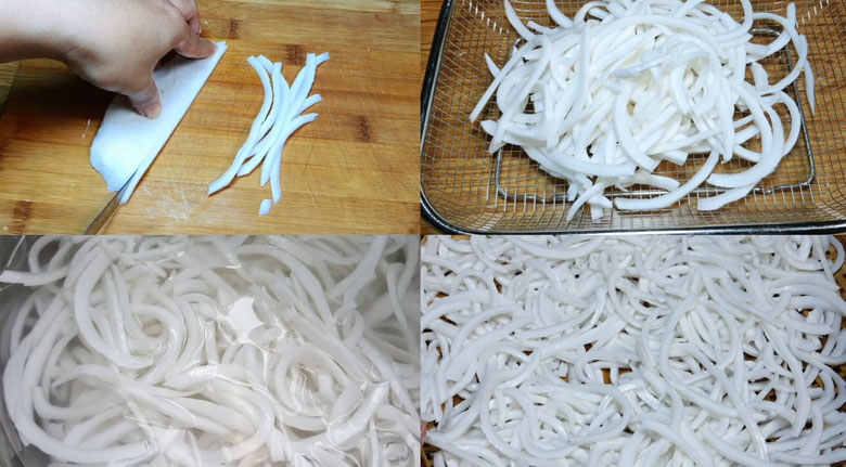 Cách làm mứt dừa hoa đậu biếc: Sơ chế dừa