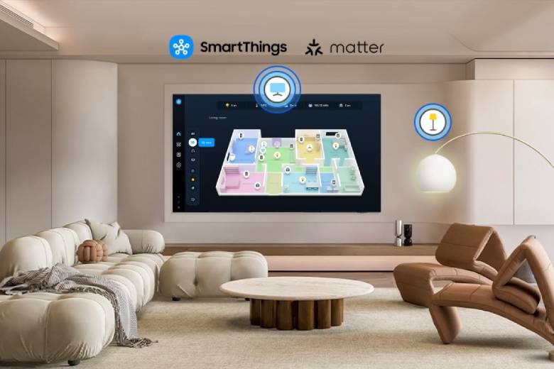 Smart Tivi Samsung QLED 4K 75 Inch QA75Q6FA - Ứng dụng SmartThings