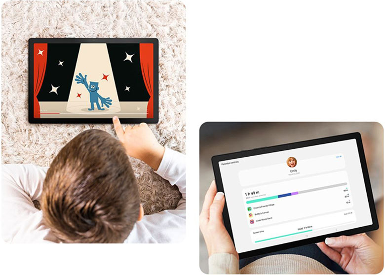 Chế độ Samsung Kids - Máy tính bảng Samsung Galaxy Tab A8 4GB/64GB 2022 Bạc