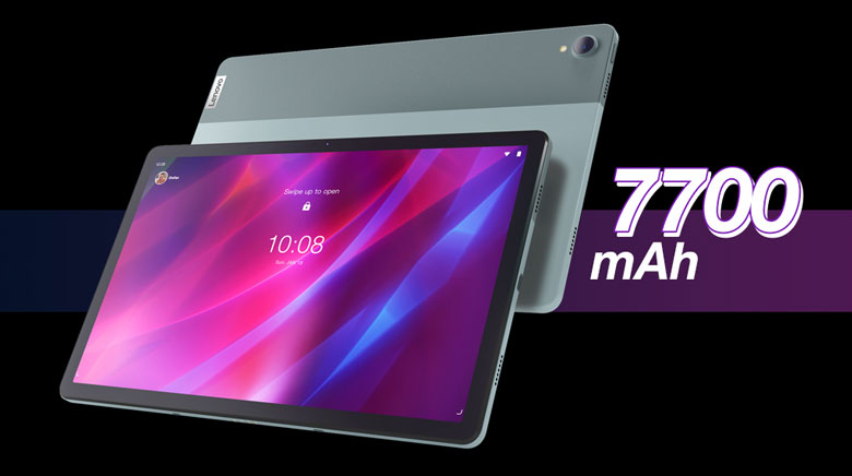 Dung lượng pin lớn - Máy tính bảng Lenovo Tab P11 Plus TB-J616X 11" 4GB/64GB Xanh
