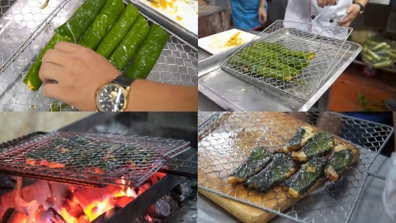 Cách làm cá tầm nướng lá lốt đơn giản