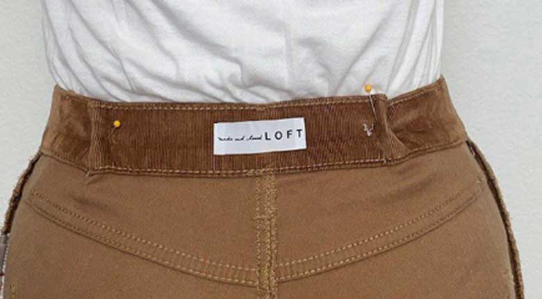 Mẹo cho quần rộng bụng thủ công: Bước 2