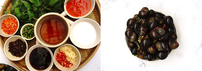 Cách làm món ốc bươu nướng tiêu xanh cần sơ chế nguyên liệu