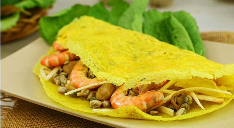 Mẹo làm bánh xèo giòn: Thành phẩm