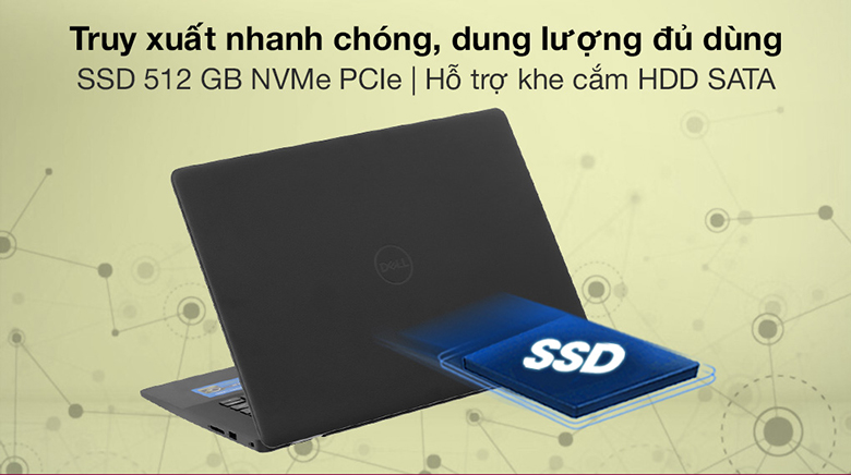 Ổ cứng dung lượng lớn - Laptop Dell Vostro 14 3400 YX51W3 