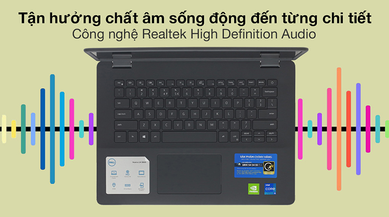 Âm thanh chân thực - Laptop Dell Vostro 14 3400 YX51W3 