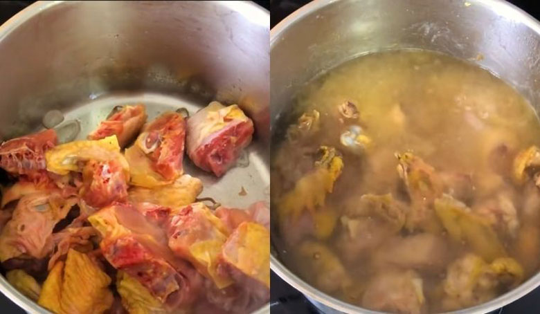 Cách nấu lẩu gà thập cẩm ngon nhất cần ninh nước xương gà