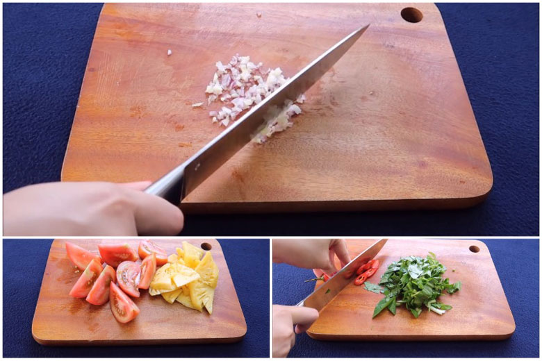 Cách làm tôm hùm nấu lẩu bạn thực hiện sơ chế nguyên liệu