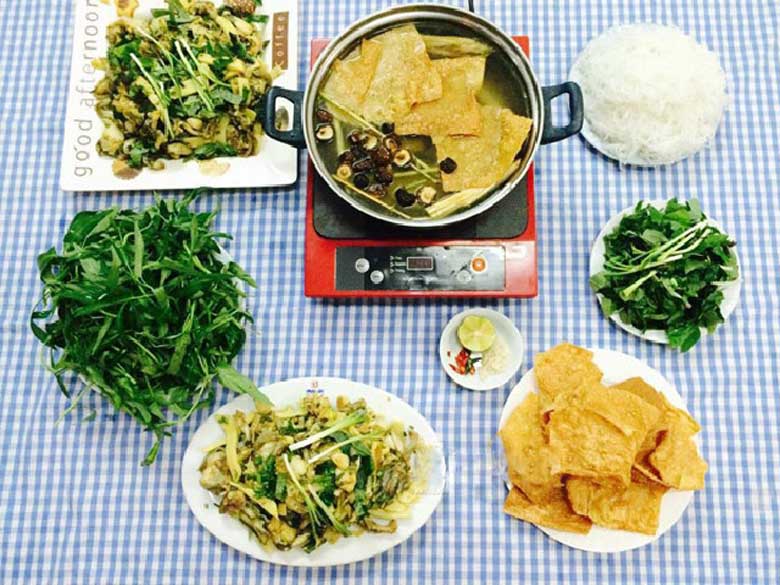 Cách làm món lẩu ếch ngon lá lốt thưởng thức