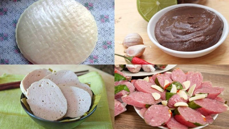 Cách làm bánh tráng nướng mắm ruốc cần có những nguyên liệu