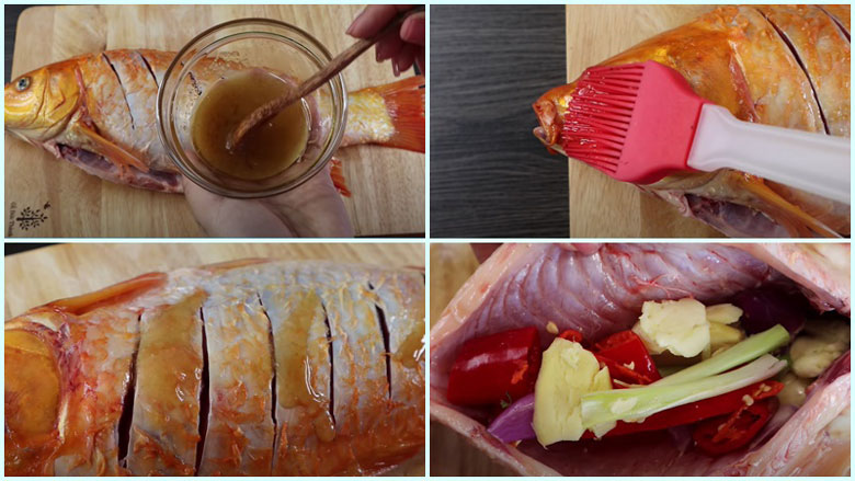 Cách làm muối ớt nướng cá thực hiện ướp cá