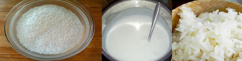 Cách làm bánh chuối nếp nướng vo và nấu gạo nếp