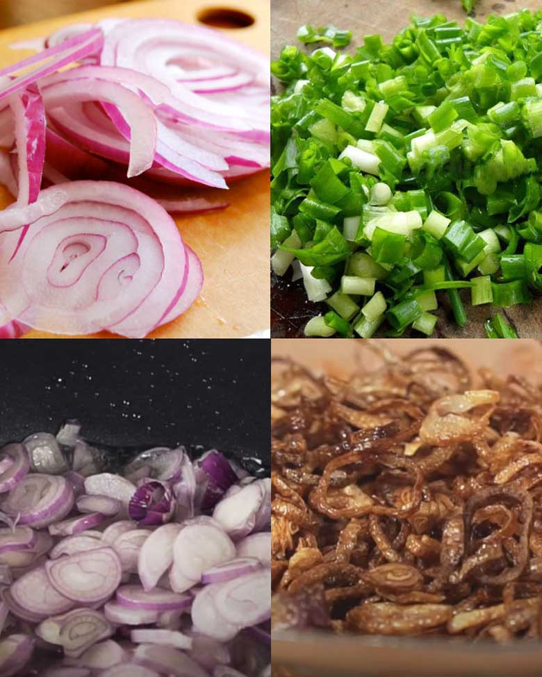 Cách làm bánh tráng nướng mắm ruốc đà lạt sơ chế nguyên liệu và phi thơm hành