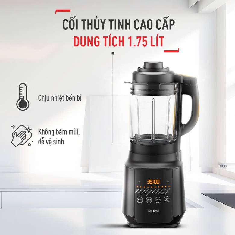 Máy xay sinh tố và làm sữa hạt Tefal BL511868 - 1000W dung tích 1.75L
