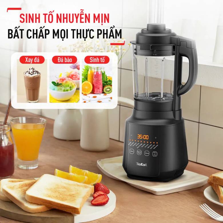 Máy xay sinh tố và làm sữa hạt Tefal BL511868 - 1000W An toàn và dễ sử dụng