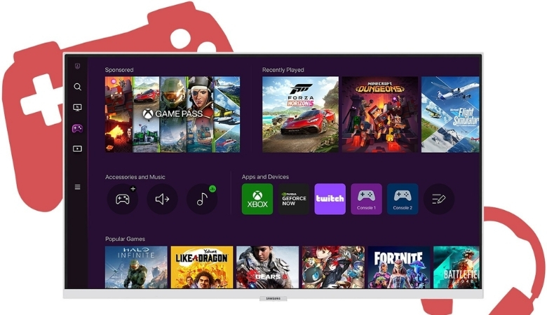Tivi Samsung cho trải nghiệm hiệu năng gaming vượt trội