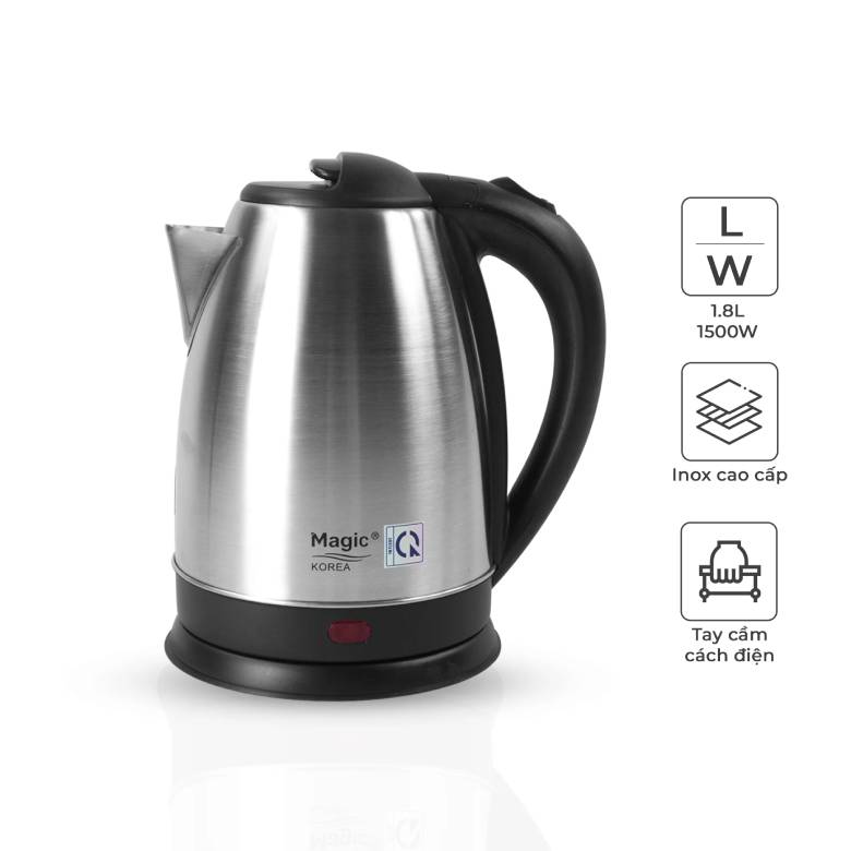Ấm siêu tốc Magic Korea A-08 1.8 lít