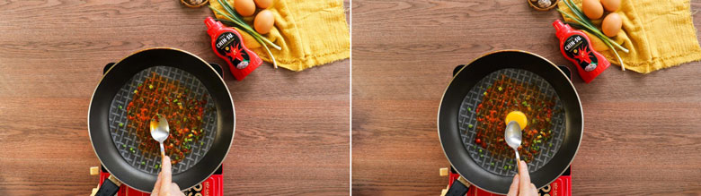 Cách làm bánh tráng nướng bằng chảo chống dính thực hiện tráng bánh