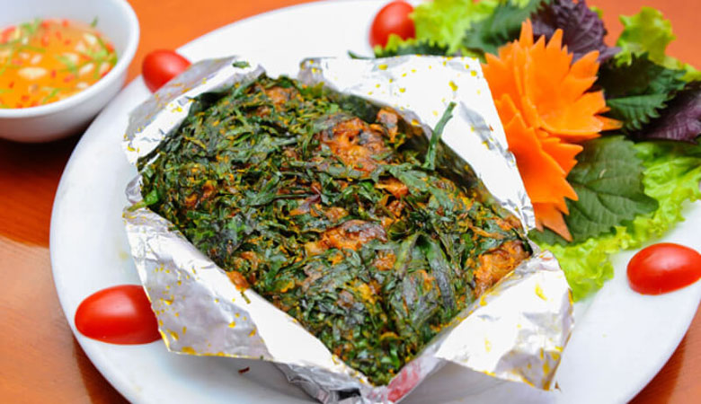 Cách làm chả ốc nướng lá lốt thưởng thức