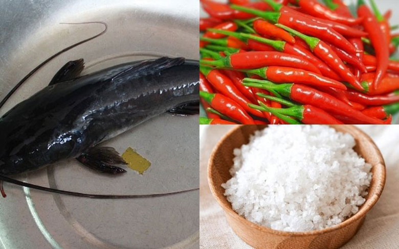 Cách làm cá trê nướng muối ớt chuẩn bị nguyên liệu