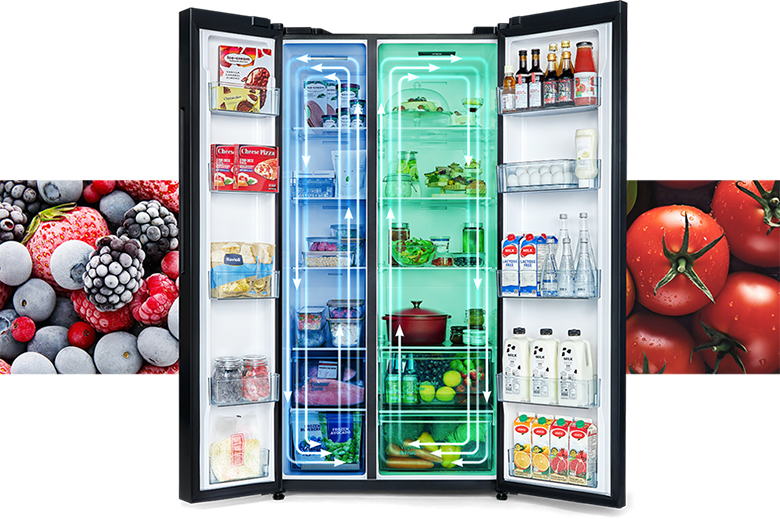 Tủ lạnh Hitachi Inverter 656 lít HRSN9713ESGBKVN hệ thống quạt kép