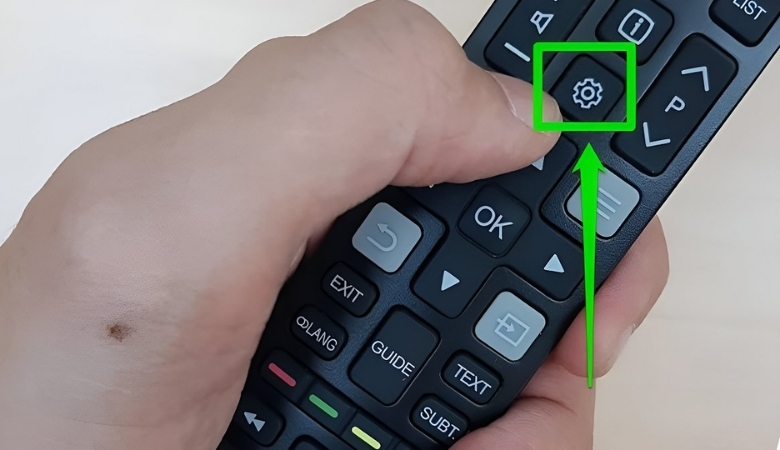 Cách reset tivi TCL ấn nút setting trên remote