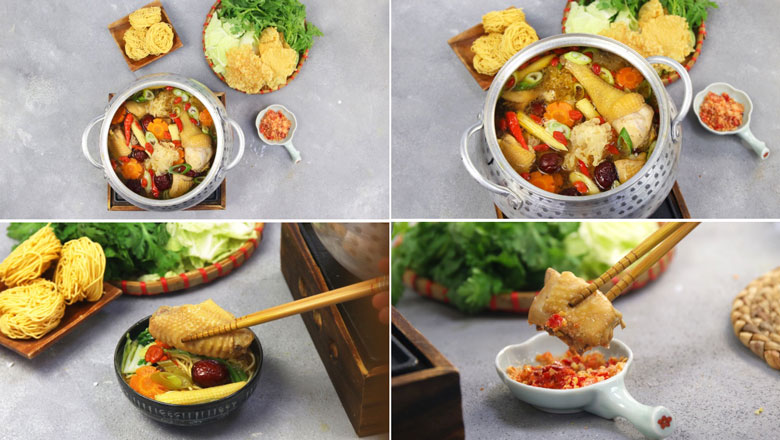 Cách làm lẩu gà Tứ Xuyên thưởng thức