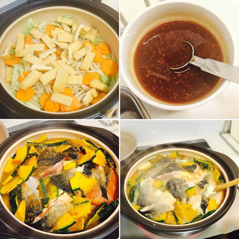 Cách làm lẩu cá hồi không tanh rau củ khi nấu nước lẩu