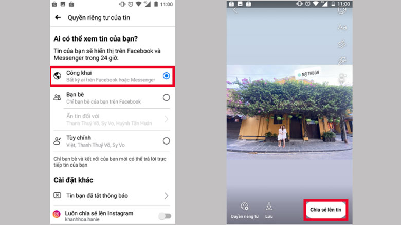 Cách tag bạn bè trên Facebook bằng điện thoại trong story: Bước 4