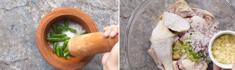 Lẩu gà ớt hiểm ngon bạn cần ướp gia vị