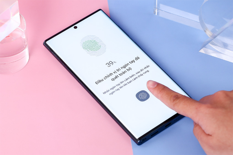 Cảm biến vân tay - Điện thoại Samsung Galaxy S22 Ultra 12GB/256GB Đỏ 