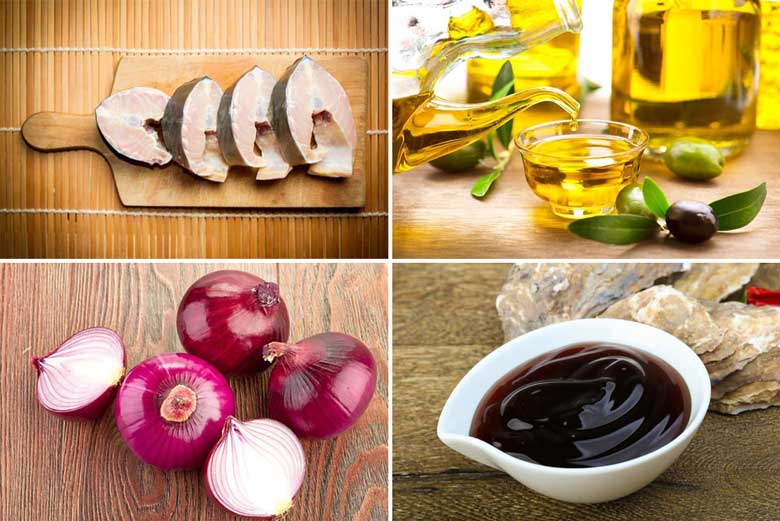 Cách làm cá tầm nướng rau củ với các nguyên liệu sau