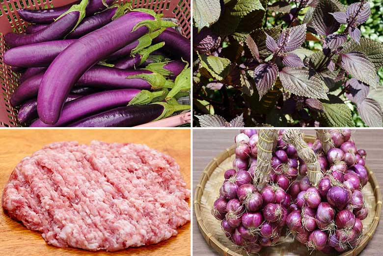 Cách làm cà tím nhồi thịt nướng chuẩn bị những nguyên liệu