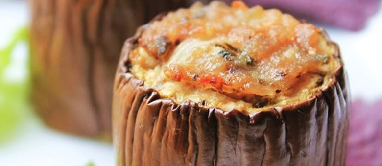 Cách làm cà tím nhồi thịt nướng thưởng thức thành phẩm