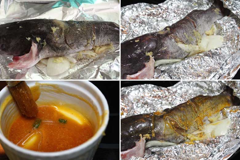 Cách làm món cá nướng cuốn bánh tráng ướp và nướng cá lóc