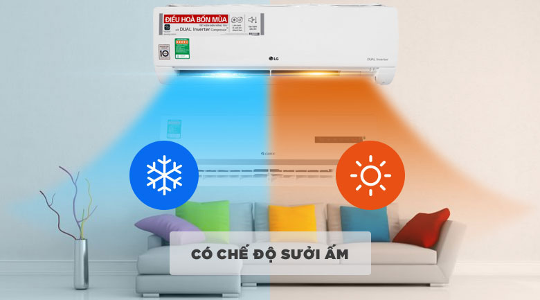 Điều hòa 2 chiều 12000BTU LG Inverter B13END chi tiết về thông tin