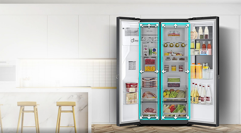 Tủ lạnh SBS LG Inverter 635 lít GR-X257MC dung tích lớn