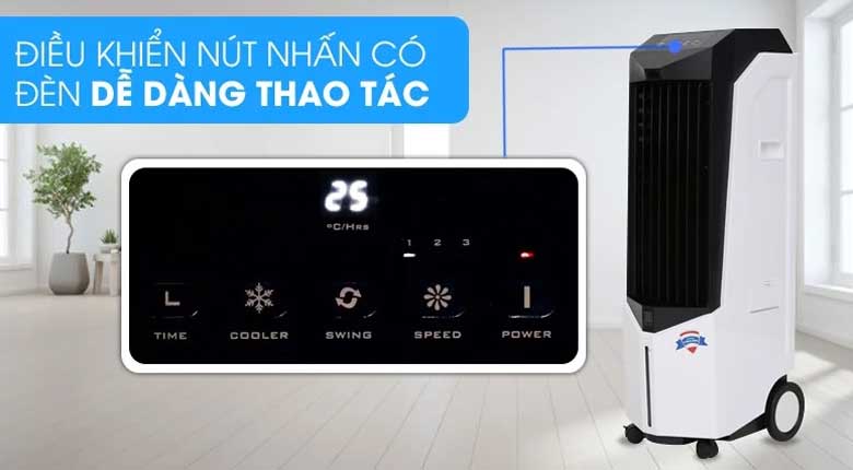 Những lưu ý khi chọn mua quạt điều hòa đứng: Bảng điều khiển