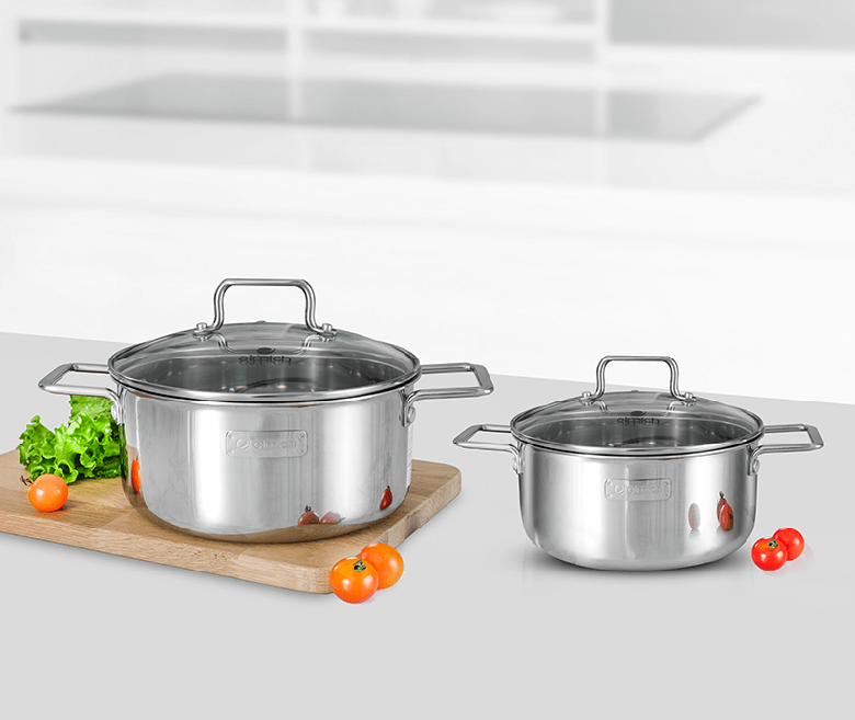 Bộ nồi inox cao cấp 3 lớp đáy liền Tri-max XR EL-3842 