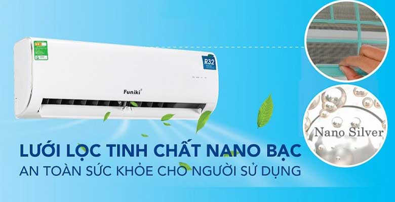 6 triệu nên mua điều hòa nào: Điều hoà Funiki 1 chiều 9000 BTU HSC09TMU