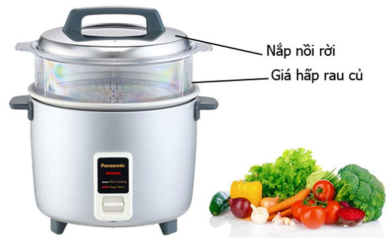 Nồi cơm điện Panasonic 1.8 lít SR-W18GSLRA: bạn đồng hành cùng người nội trợ.